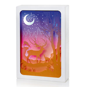 Premier Battery-Operated Paper Diorama with Reindeer image 1
