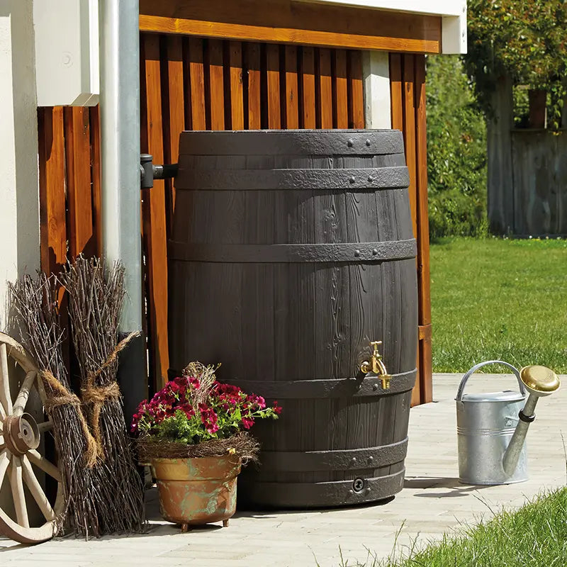 Barrica Barrel Brown Water Butt (260 litres) image 0