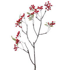 Gisela Graham Frosted Red Berry Branch (110cm) image 0