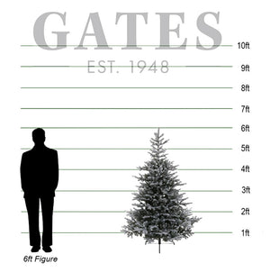 Everlands Snowy Grandis Fir Artificial Christmas Tree - 6ft image 1