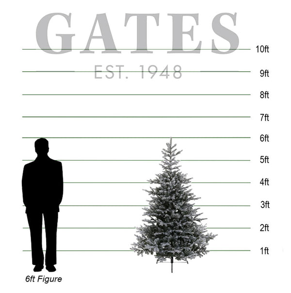 Everlands Snowy Grandis Fir Artificial Christmas Tree - 6ft image 1