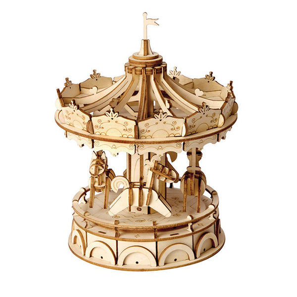 Robotime Merry-Go-Round DIY Wooden 3D Puzzle image 0