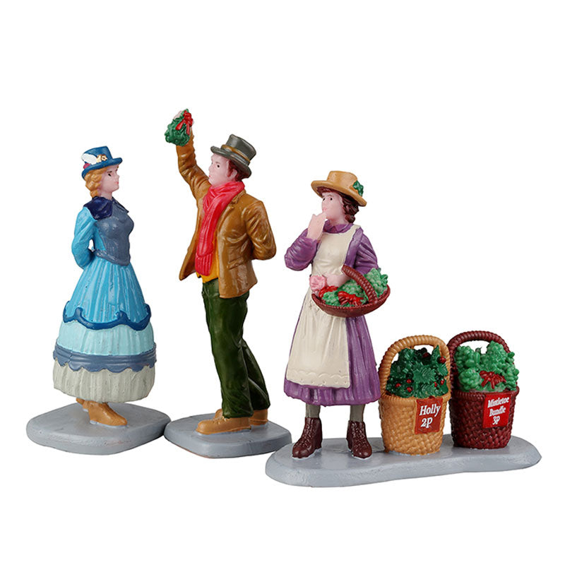 Lemax Under The Mistletoe (Set of 3) image 0