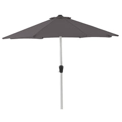 Bramblecrest 3.5m Round Brushed Aluminium Crank Handle Parasol, Grey image 0