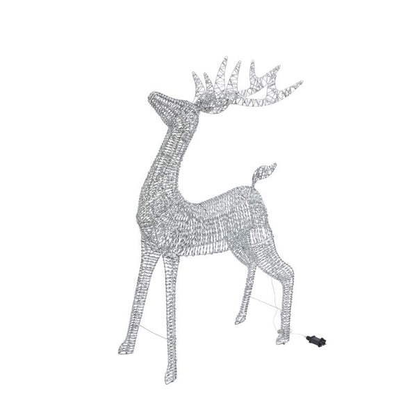 Three Kings GlitterTwist Silver Reindeer - 82cm image
