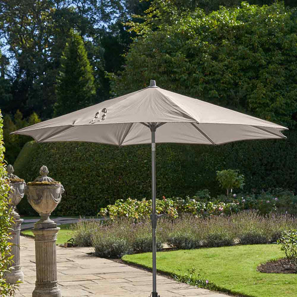 Platinum Riva 3m Round Crank & Tilt Parasol – Taupe image 2