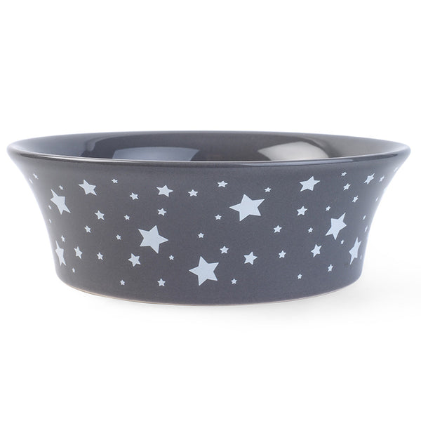 Zoon Flared Starry Ceramic Cat Bowl image 1