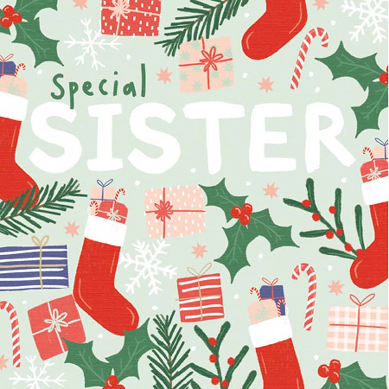 Woodmansterne Special Sister Christmas Card image 0
