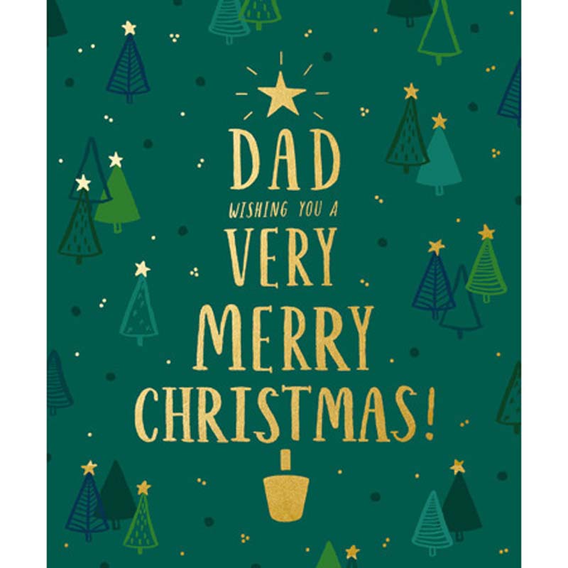 Woodmansterne Dad Wishing You A Very Merry Christmas Card image 0