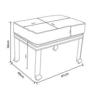 Hartman Amalfi Companion Set in Bronze with Footrests &amp; Square Side Table image 9