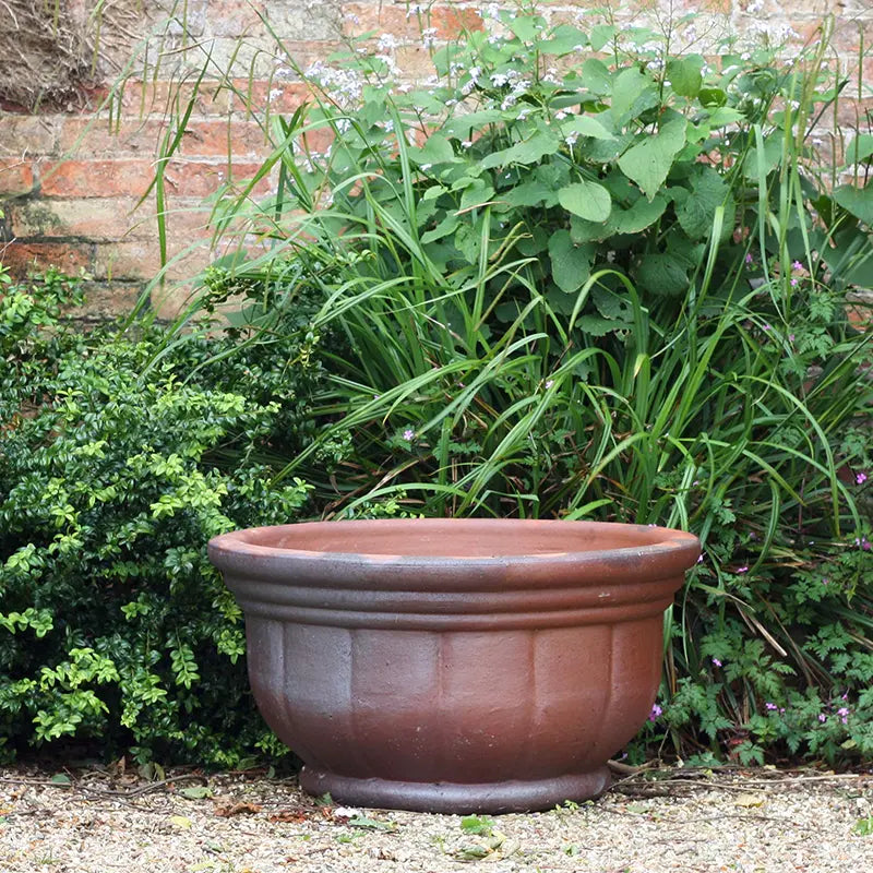 Giant Rustic Pumpkin Bowl Pot Small (D52cm x H28cm) image 0