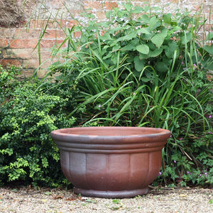 Giant Rustic Pumpkin Bowl Pot Small (D52cm x H28cm) image 1