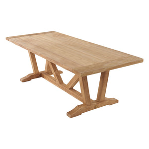 Bramblecrest Somerford 8 Seat Dining Set in Sandstone Rattan with Rectangular Kuta Teak Table image 3