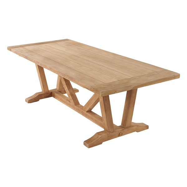 Bramblecrest Somerford 8 Seat Dining Set in Sandstone Rattan with Rectangular Kuta Teak Table image 3