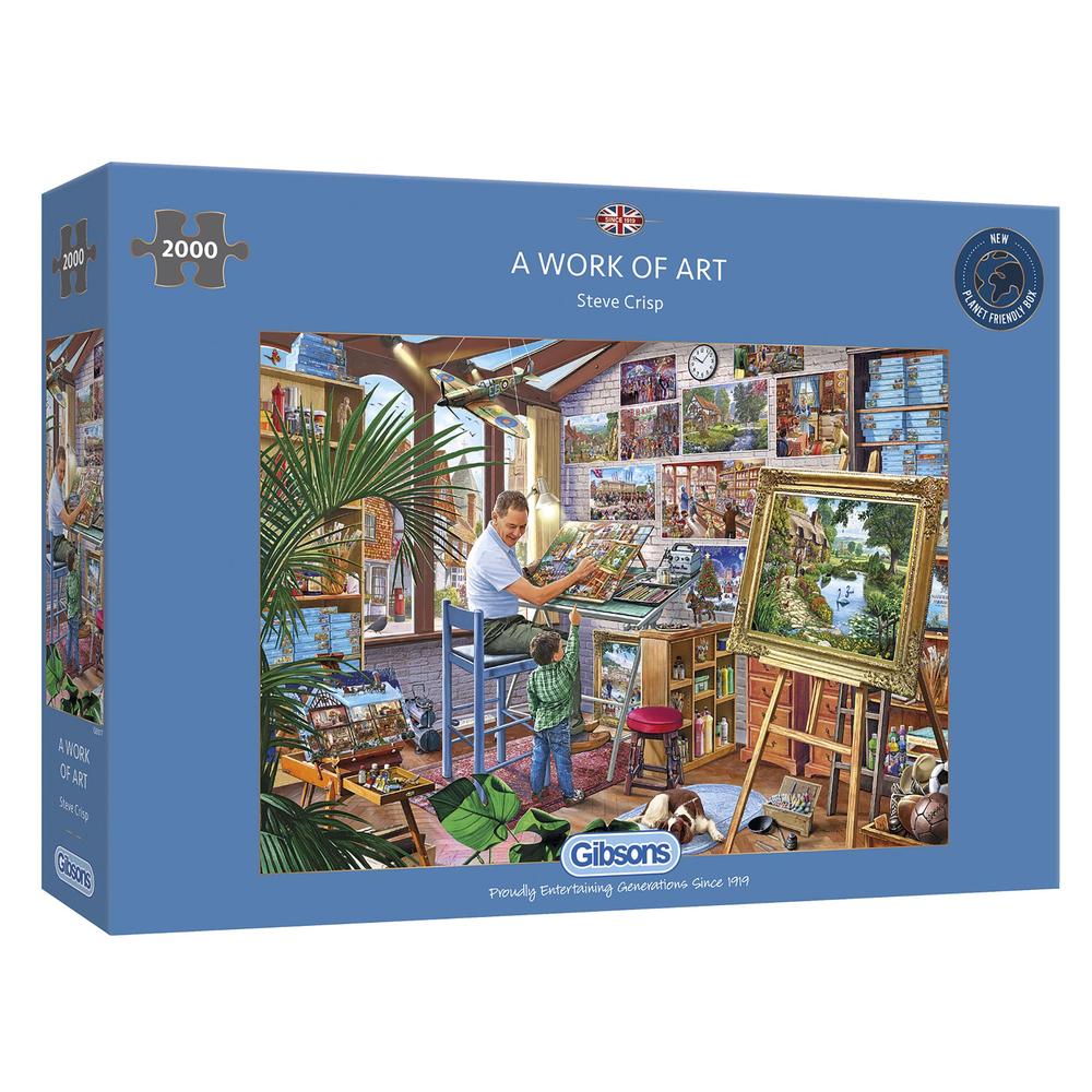 Gibsons A Work of Art 2000 Piece Jigsaw Puzzle image 0