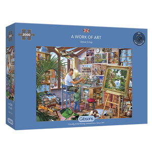 Gibsons A Work of Art 2000 Piece Jigsaw Puzzle image 1