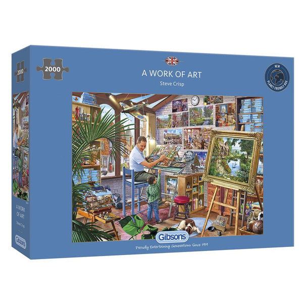 Gibsons A Work of Art 2000 Piece Jigsaw Puzzle image 1