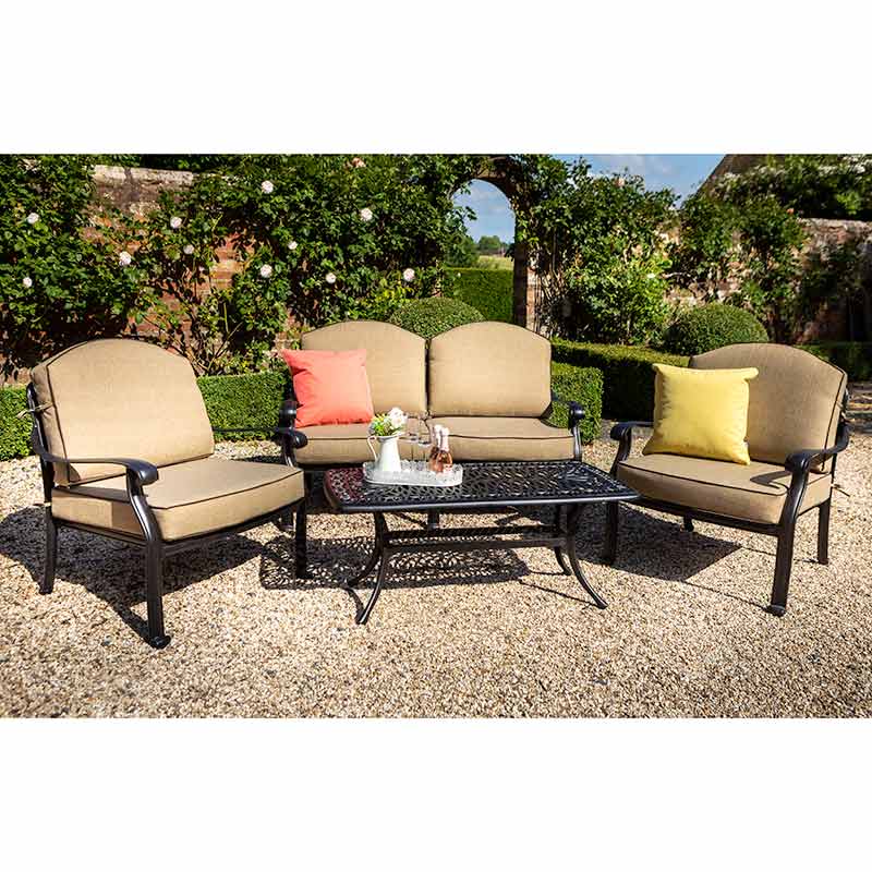Hartman Amalfi 2 Seater Sofa Lounge Set in Bronze image 0