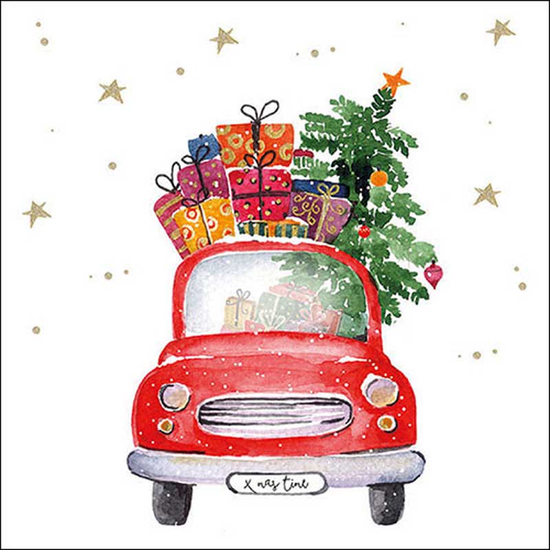 Ambiente Paper Napkins - Gifts Truck (Pack of 20) image 0