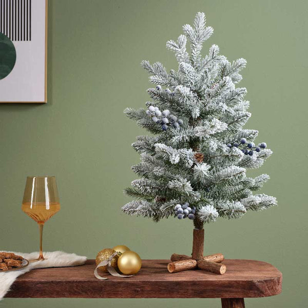 Everlands Mini Snowy Aspen Christmas Tree image 0