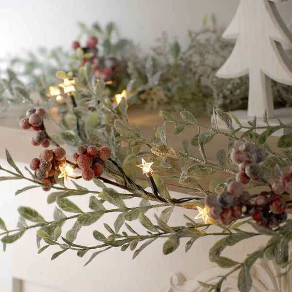 Festive 100 Warm White Star LED String Lights with Timer image 3