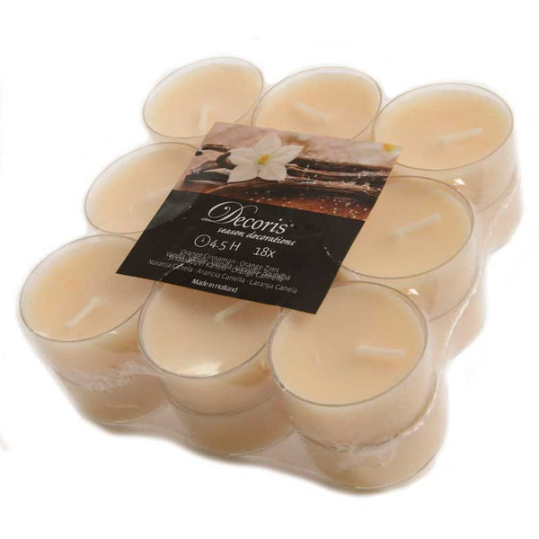 Decoris Cream Tealights (Pack of 18) image 0