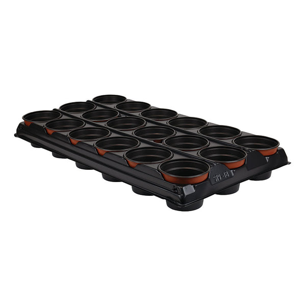 Gro-Sure Growing Tray with 18 9cm Pots - Round Pot image