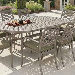 Hartman Buxton 6 Seat Garden Dining Set in Maize with Parasol image 2
