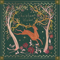 Woodmansterne Deer & Foliage Christmas Card