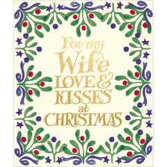 Woodmansterne For My Wife Christmas Card