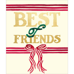Woodmansterne Best Of Friends Bow Christmas Card