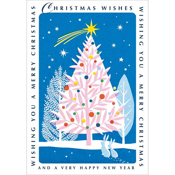 Woodmansterne Midnight Tree Christmas Card