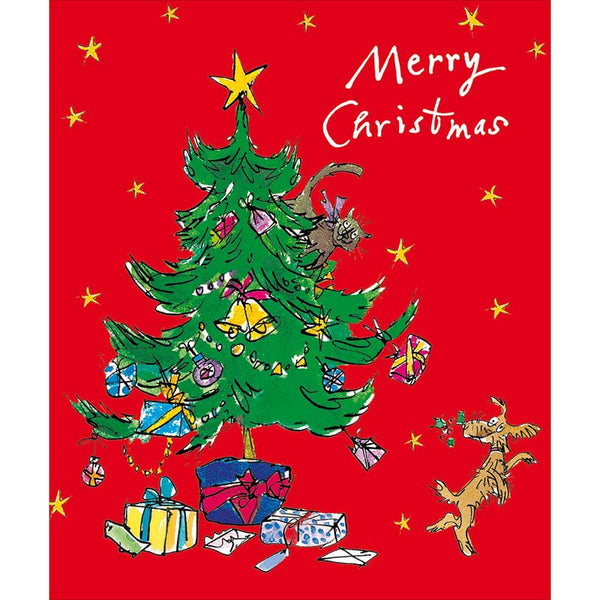 Woodmansterne Christmas Tree Capers Christmas Card