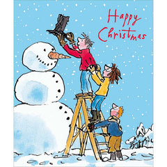 Woodmansterne Snowman's Hat Christmas Card