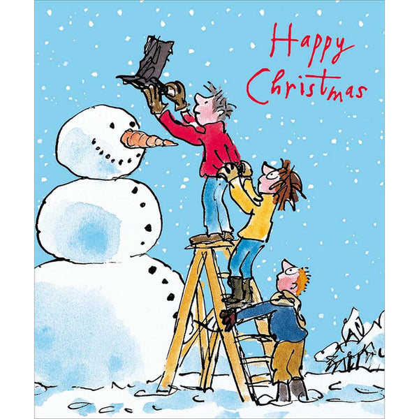 Woodmansterne Snowman's Hat Christmas Card