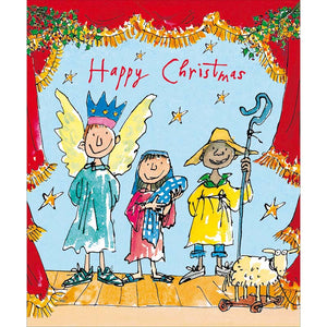 Woodmansterne Nativity Characters Christmas Card