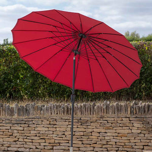 Bramblecrest Shanghai 2.7m Crank & Tilt Parasol - Claret Red image 0