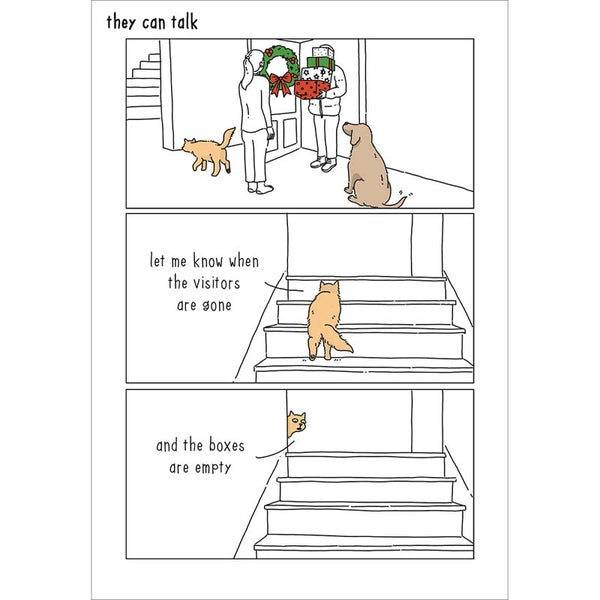 Woodmansterne Cat & Empty Boxes Christmas Card