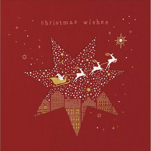 Woodmansterne Town House Star Christmas Card
