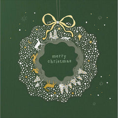 Woodmansterne Woodland Wreath Christmas Card