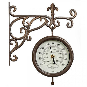 Outside In Double Sided York Station Clock & Thermometer image 3