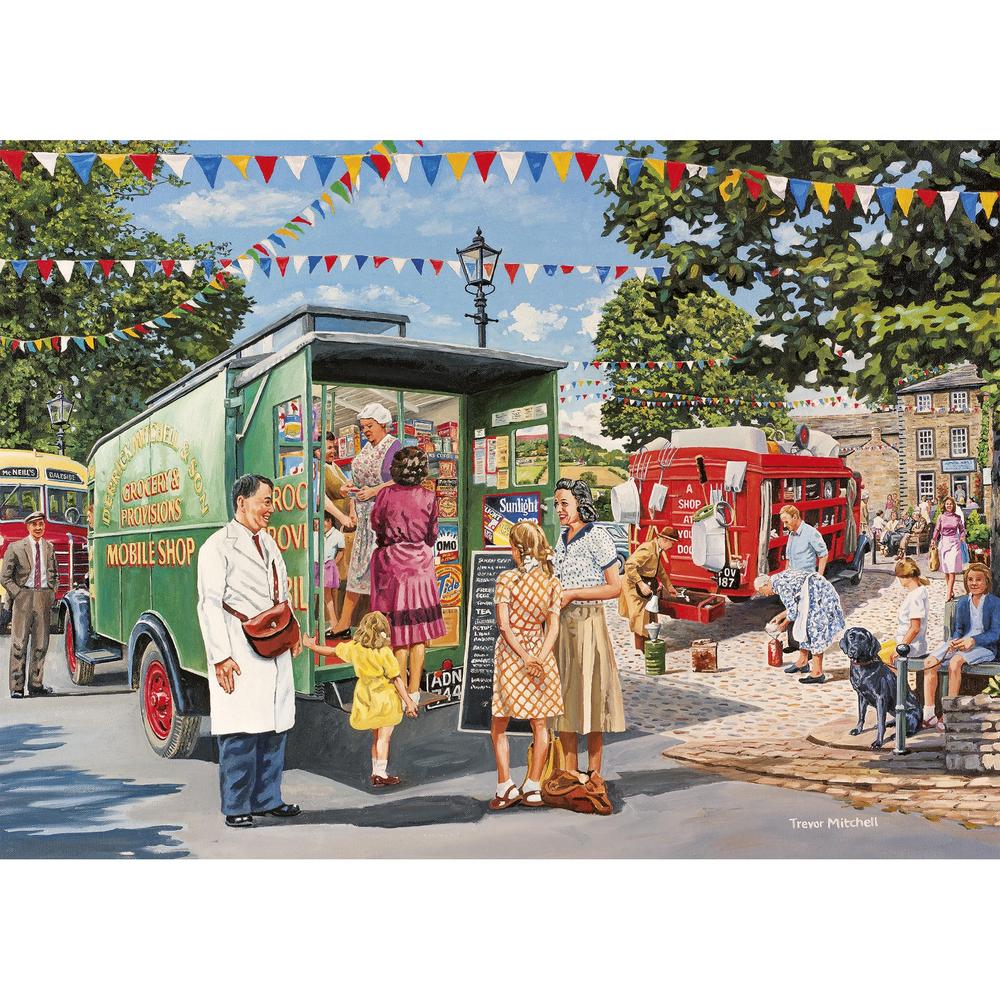 Gibsons Mobile Shop 40 XL Piece Jigsaw Puzzle - Piecing Together image 0