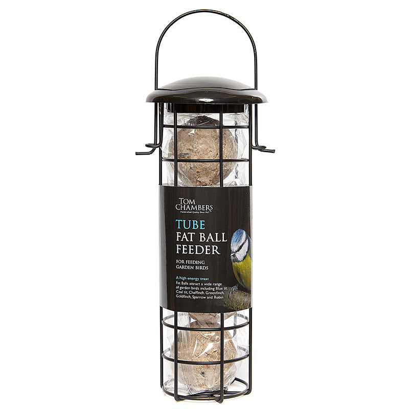 Tom Chambers Tube Fat Ball Feeder with Fat Balls image 0