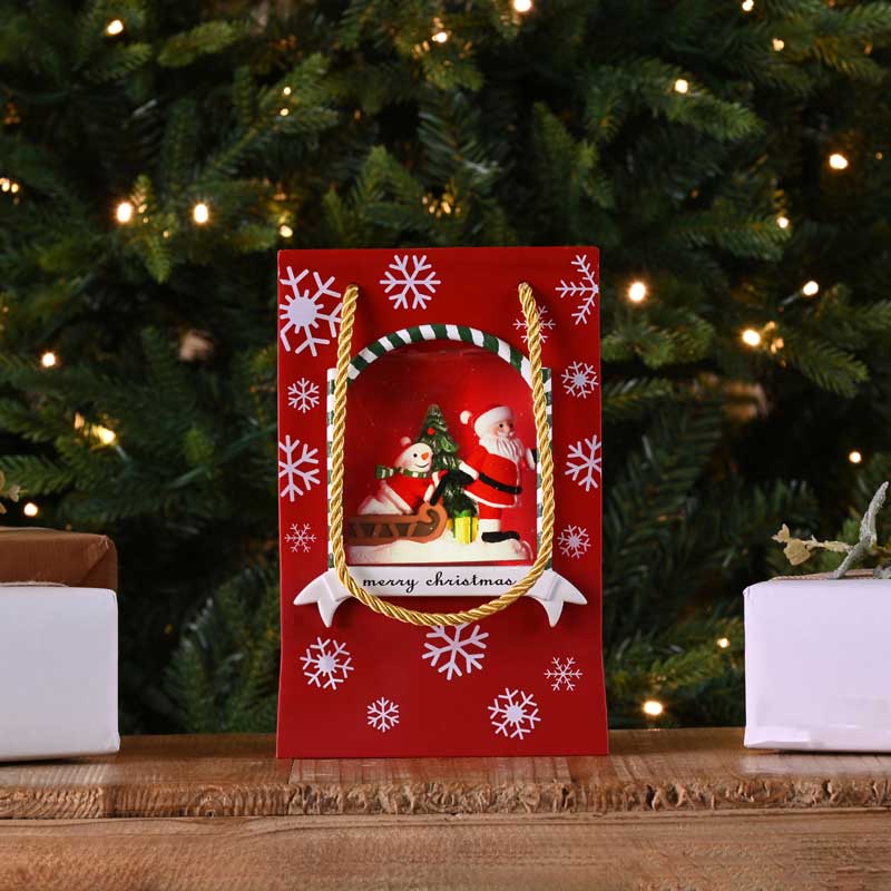 Festive Santa Scene Bag Water Spinner image 0