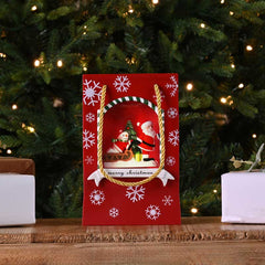 Festive Santa Scene Bag Water Spinner image 0