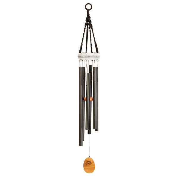 Symphony Nordic Habitat Wind Chime with Matt Black Finish, Size 114cm image 1