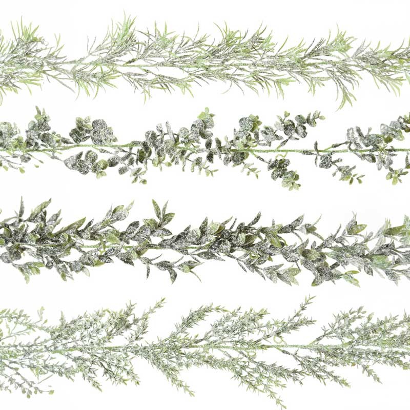 Everlands Snowy Leaf Garland (Assorted Designs) image 0