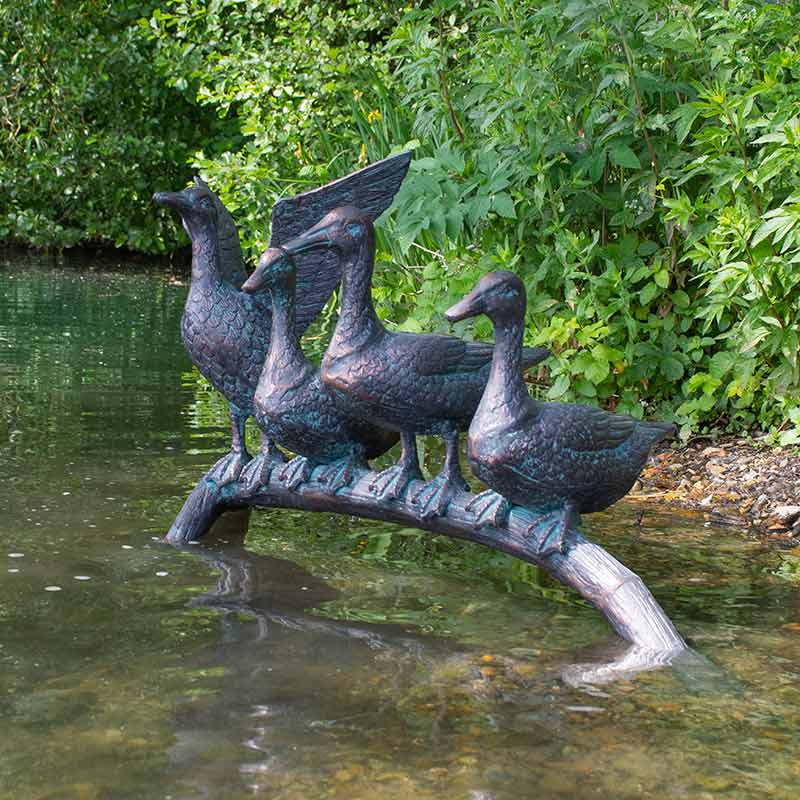 Home & Garden UK Resting Ducks Garden Statue image 0