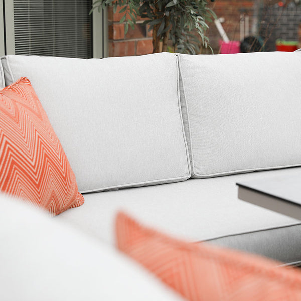 Supremo Melbury Rectangular L-Shaped Corner Modular Outdoor Sofa Set in Taupe image 2