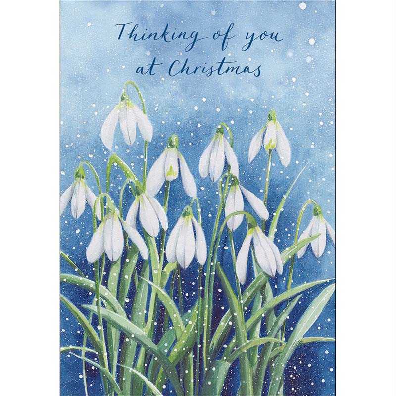 Woodmansterne Thinking Of You Snowdrops Card
